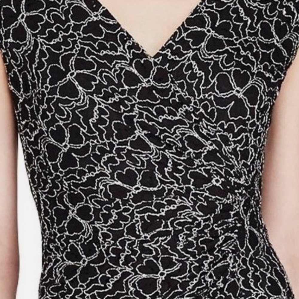 American Living Black and White Lace Midi Dress - Picture 4 of 10